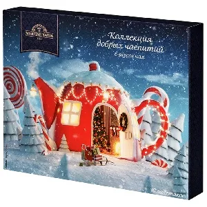 ***Чай ЗОЛОТАЯ ЧАША "Зима" Коллекция 6 видов чая в пакетиках (30пакетиков) 495г*10