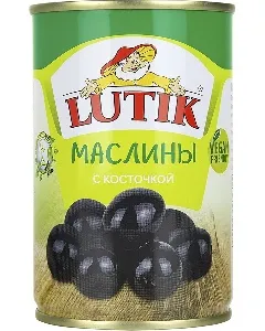 Маслины LUTIK с косточкой /жесть/ 280г*12