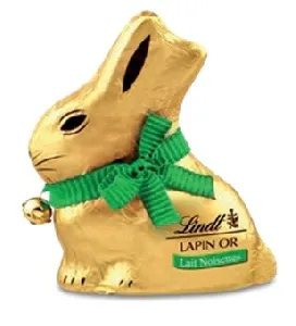 Шоколад фигурный LINDT RABBIT Hazelnuts молочный Кролик Ореховый 100г*16