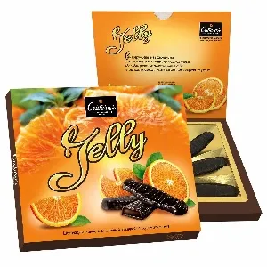 Конфеты COUTURIER JELLY с желейной начинкой со вкусом апельсина /картон/ 155г*24