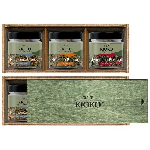 Набор KIOKO FEEL GOOD DAY №1 Коллекция чайных напитков /деревянная коробка с крышкой/ 90г*1