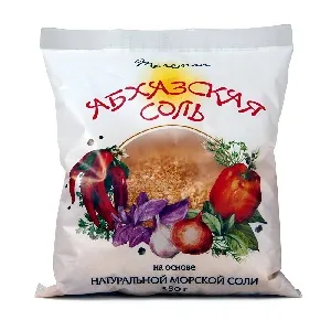 Соль MAREMAN Абхазская помол №1 (средняя) с травами и специями /пакет/ 450г*12