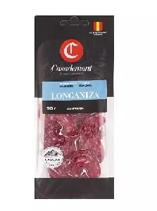 Колбаса CASADEMONT Лонганиза нарезка /вакуум/ 90г*10