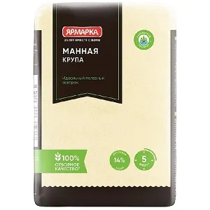 Крупа ЯРМАРКА манная 600г*10 Крупа ЯРМАРКА манная 600г*10