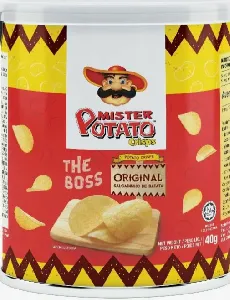 Чипсы картофельные MISTER POTATO оригинальные Original /туба/ 40г*20