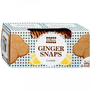 Печенье NYAKERS Хрустящее имбирное со вкусом лимона 150г*12