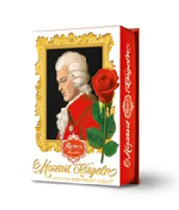 Шоколадные конфеты REBER 355/04 подарочная упаковка с горьким шоколадом и открыткой "Роза" (весна) 120г*8