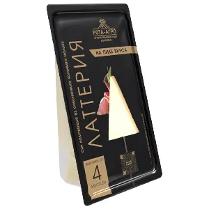 Сыр РОТА-АРГО "ЛАТТЕРИЯ" полутвердый из Коровьего молока /лоток/ 180г*4