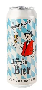 Пиво Lauterbacher Helles Brotzeit Bier светлое непастер.нефильтрованное 5,1% /жесть/ 0,5л*24