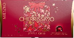 Конфеты MIESZKO CHERRISSIMO с вишней в алкоголе НГ /картон/ 142г*13