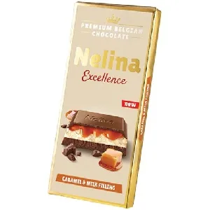 Шоколад NELLY Nelina Excellence Молочный с молочно-карамельной начинкой 85г*20