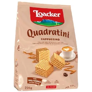 Вафли LOACKER QUADRATINI Капучино 220г*6 Вафли LOACKER QUADRATINI Капучино 220г*6