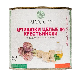 Артишоки ITALCARCIOFI целые по-крестьянски /жесть/ 2500г*6 Артишоки ITALCARCIOFI целые по-крестьянски /жесть/ 2500г*6