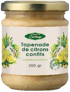 Мезе JARDINS DE CARTHAGE из лимона с чесноком и тимьяном /стекло/ 200г*12