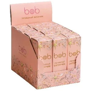 Батончик BOB неглазированный Гречишный /шоубокс/ 50г*12