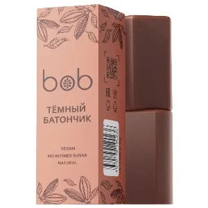 Батончик BOB неглазированный Темный (25г*2шт) /шоубокс/ 50г*12