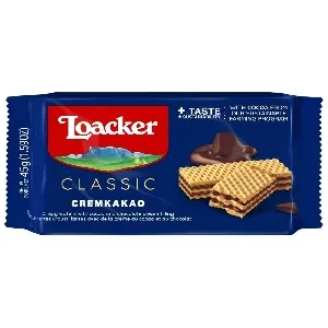 Вафли LOACKER CLASSIC Крем-какао 45г*8 Вафли LOACKER CLASSIC Крем-какао 45г*8