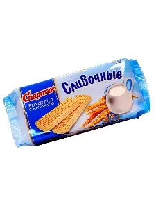 Вафли СПАРТАК Сливочные /пачка/ 72г*54