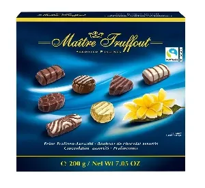Конфеты GUNZ Maitre Truffout (1150) шоколадные - ассорти пралине, синяя коробка /картон/ 200г*15 Конфеты GUNZ Maitre Truffout (1150) шоколадные - ассорти пралине, синяя коробка /картон/ 200г*15