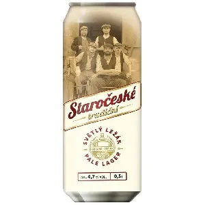 Пиво STAROCESKE светлое TRADICNI LEZAK алк. 4.7% /жесть/ 0,5л*24