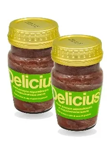 Набор Анчоус DELICIUS филе в подсолнечном масле 90г*2штуки