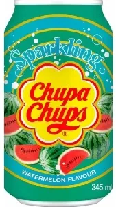 Напиток Chupa Chups Sparkling Арбуз/ Watermelon /жесть/ 0,345л*24