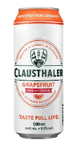 Пивной напиток CLAUSTHALER GRAPEFRUIT Грейпфрут безалкогольное /жесть/ 0,5л*24