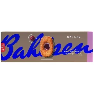 Печенье BAHLSEN [В01] DELOBA RED CURRANT слоеное с желе красной смородины и вишни 100г*12