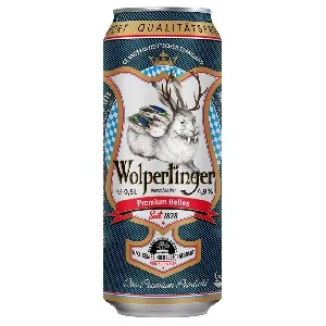***Пиво WOLPERTINGER светлое Premium Helles 4,9% фильтрованное /жесть/ 0,5л*24