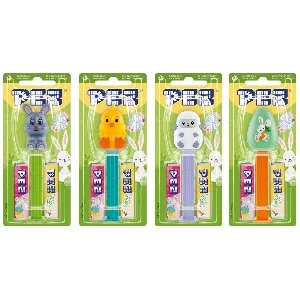 Конфета PEZ с игрушкой (ПАСХА) импульс 1+2 /шоубокс/ 17г*12