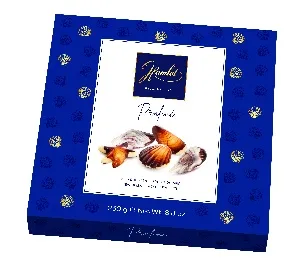 Конфеты HAMLET шоколадные ракушки с пралине начинкой из фундука /картон/ 250г*12