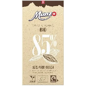Шоколад MUNZ BIO горький 85% какао 100г*12