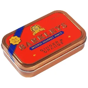 Леденцы BARKLEYS Mints GINGER/ORANGE "Имбирь и Апельсин" /жесть/ 50г*6