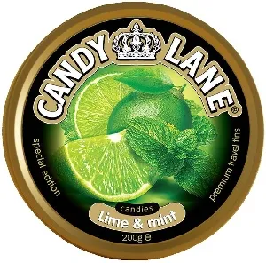 Леденцы CANDY LANE Лайм-Мята 200г*24