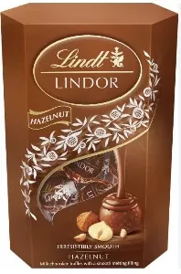 Конфеты LINDT LINDOR Ореховое пралине Hazelnut /картон/ 200г*8 Конфеты LINDT LINDOR Ореховое пралине Hazelnut /картон/ 200г*8