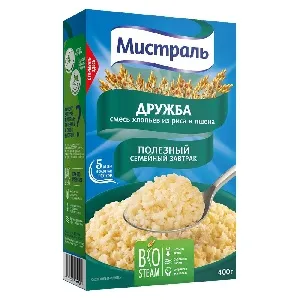 Хлопья МИСТРАЛЬ Смесь Дружба /картон/ 400г*12