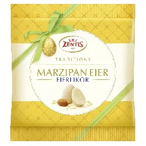 Яйца ZENTIS марципановые с яичным ликером /пакет/ 125г*36 Яйца ZENTIS марципановые с яичным ликером /пакет/ 125г*36