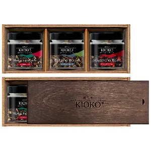 Набор KIOKO YAKUSHIMA FOREST Коллекция черного чая /деревянная коробка с крышкой/ 100г*6