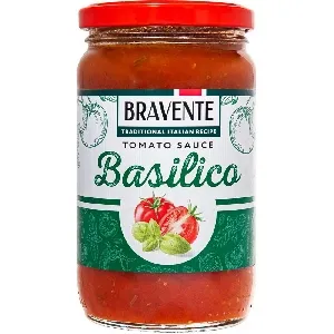Соус BRAVENTE Tomato BASILICO томатный Базилико /стекло/ 360г*8