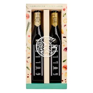 Набор GöLLES Подарочный "ДУЭТ Бальзамический" (Бальзамические яблочный уксус 250 мл и белый винный уксус 250 мл) /картон/ 500мл*1 Набор GöLLES Подарочный "ДУЭТ Бальзамический" (Бальзамические яблочный уксус 250 мл и белый винный уксус 250 мл) /картон/ 500мл*1