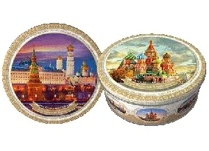 Печенье REGNUM сдобное "МОСКВА" /жесть/ 400г*12
