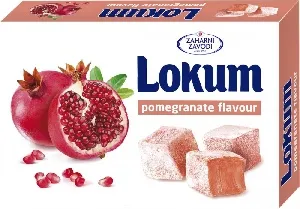 Лукум ZAHARNI ZAVODI со вкусом граната 140г*36 Лукум ZAHARNI ZAVODI со вкусом граната 140г*36