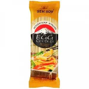 Лапша SENSOY Премиум яичная EGG NOODLE /пакет/ 300г*24 Лапша SENSOY Премиум яичная EGG NOODLE /пакет/ 300г*24