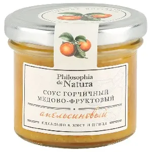 Соус Philosophia de Natura горчичный медово-фруктовый Апельсин /стекло/ 100г*10