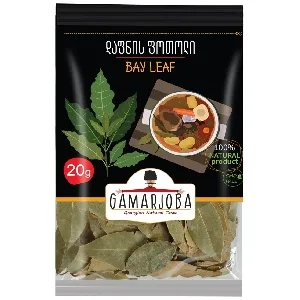 Специя GAMARJOBA Лавровый лист /пакет/ 20г*30