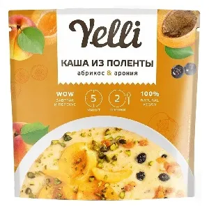 Каша YELLI Из поленты абрикос&арония 60гр*10
