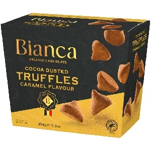 Трюфели BIANCA Caramel flavour со вкусом карамели /картон/ 150г*12 Трюфели BIANCA Caramel flavour со вкусом карамели /картон/ 150г*12