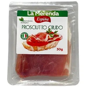 Окорок ESPINA сыровяленый ”Прошутто Крудо” категории А /нарезка/ 30г*15 Окорок ESPINA сыровяленый ”Прошутто Крудо” категории А /нарезка/ 30г*15