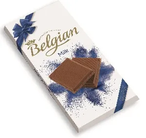 Шоколад THE BELGIAN молочный /картон/ 100г*25 Шоколад THE BELGIAN молочный /картон/ 100г*25