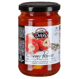 Перец DELPHI красный фарш. греческим сыром с травами в подс. масле /стекло/ 280г*12